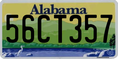 AL license plate 56CT357