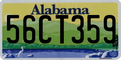 AL license plate 56CT359