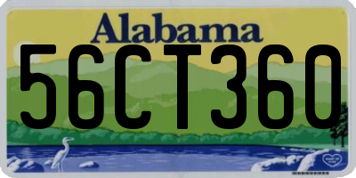 AL license plate 56CT360