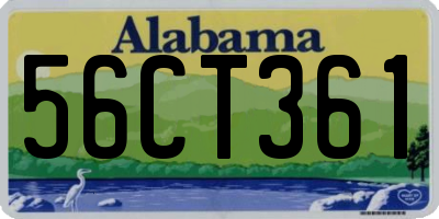 AL license plate 56CT361