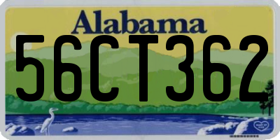 AL license plate 56CT362