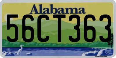 AL license plate 56CT363