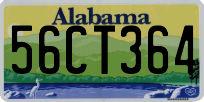 AL license plate 56CT364