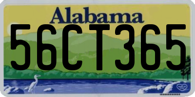 AL license plate 56CT365