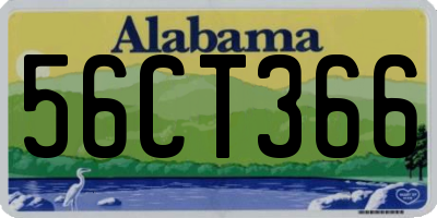AL license plate 56CT366