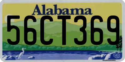 AL license plate 56CT369