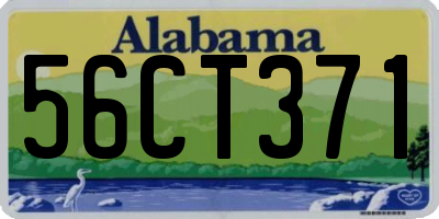 AL license plate 56CT371