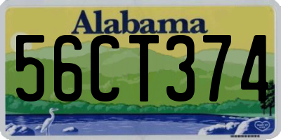 AL license plate 56CT374