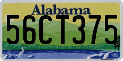 AL license plate 56CT375