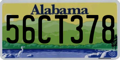 AL license plate 56CT378