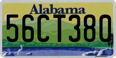 AL license plate 56CT380