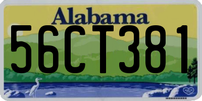 AL license plate 56CT381