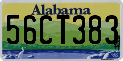 AL license plate 56CT383