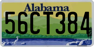 AL license plate 56CT384