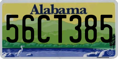 AL license plate 56CT385