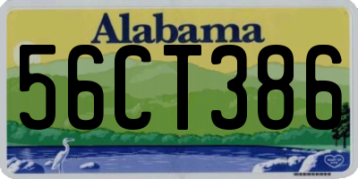 AL license plate 56CT386