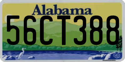 AL license plate 56CT388