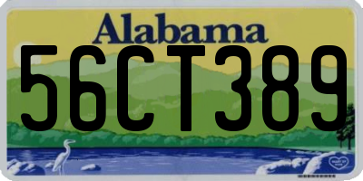 AL license plate 56CT389