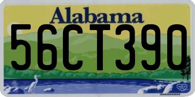 AL license plate 56CT390