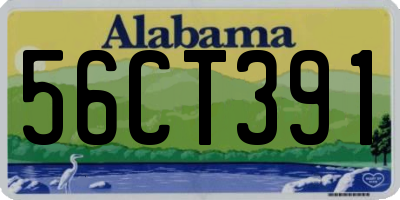 AL license plate 56CT391