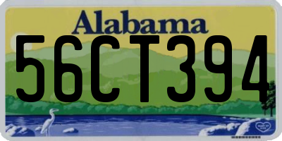 AL license plate 56CT394