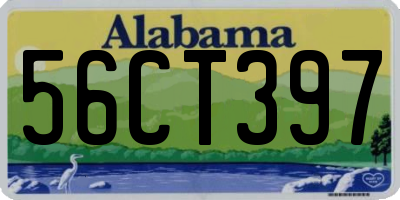 AL license plate 56CT397