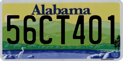 AL license plate 56CT401