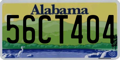 AL license plate 56CT404