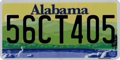 AL license plate 56CT405