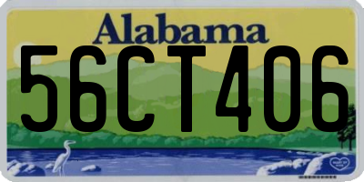AL license plate 56CT406