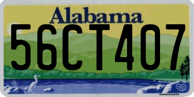 AL license plate 56CT407