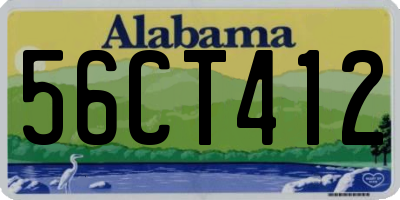 AL license plate 56CT412