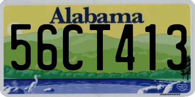 AL license plate 56CT413