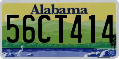 AL license plate 56CT414