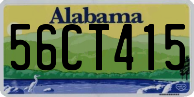 AL license plate 56CT415