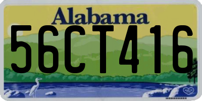 AL license plate 56CT416