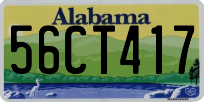 AL license plate 56CT417