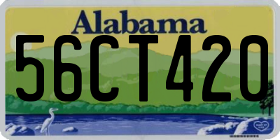 AL license plate 56CT420