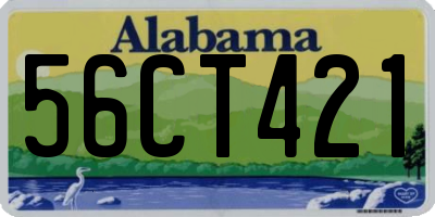 AL license plate 56CT421