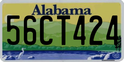 AL license plate 56CT424