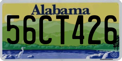 AL license plate 56CT426