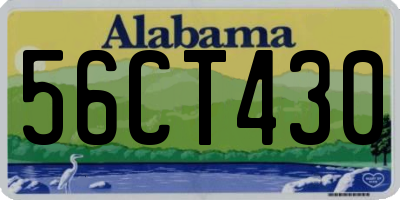AL license plate 56CT430