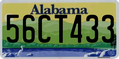 AL license plate 56CT433