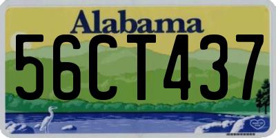 AL license plate 56CT437