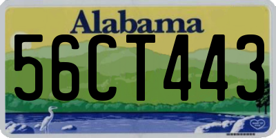 AL license plate 56CT443