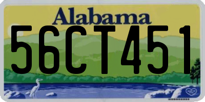 AL license plate 56CT451