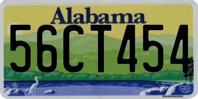 AL license plate 56CT454