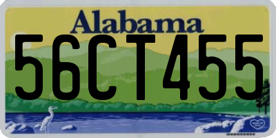 AL license plate 56CT455