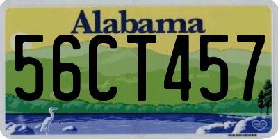 AL license plate 56CT457