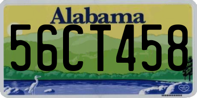 AL license plate 56CT458